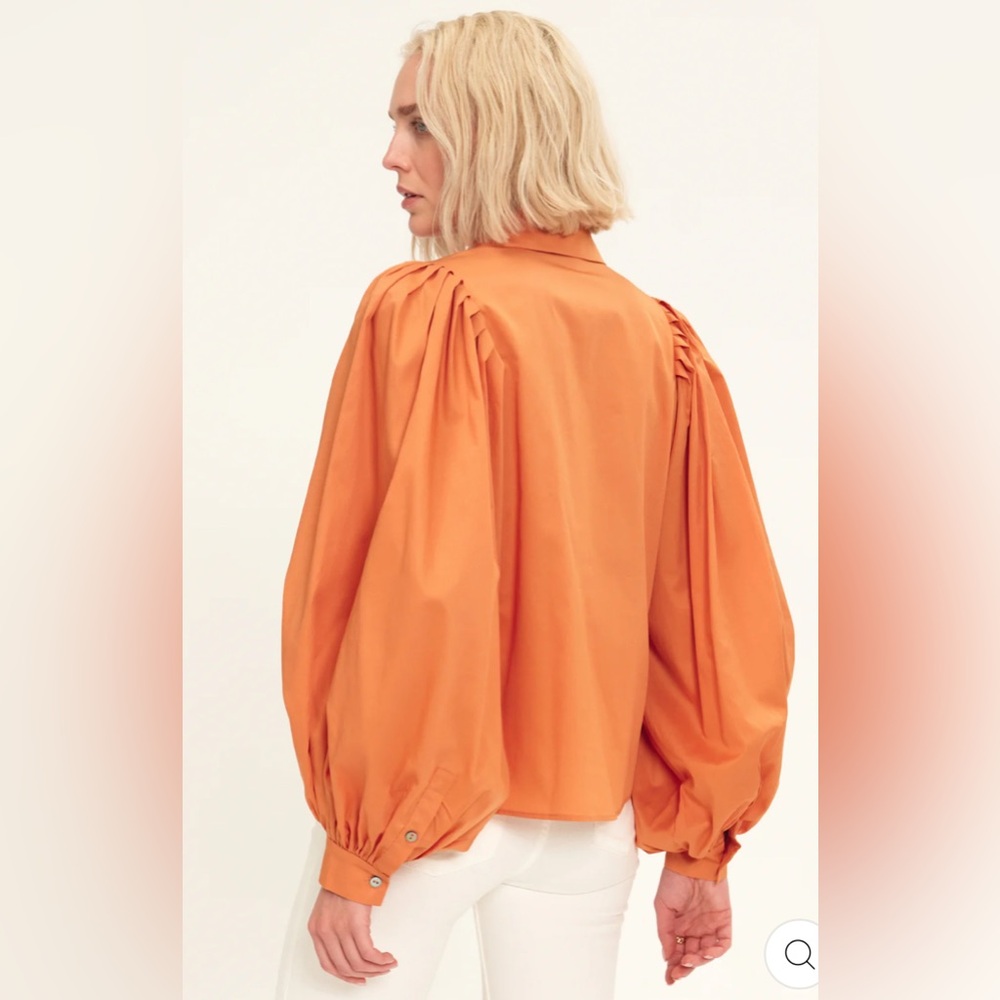 NWT Harshman $228 LOIS POPOVER SHIRT. Size 3X but can fit large oversized.